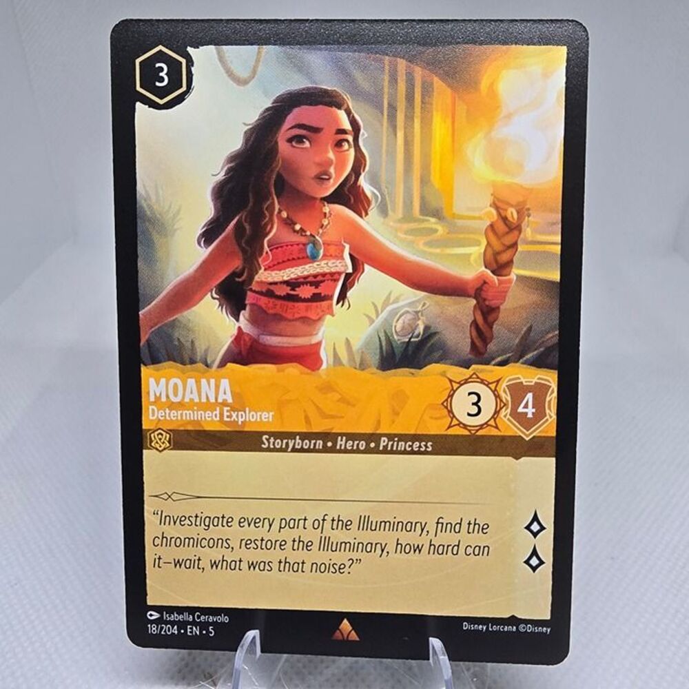Disney Lorcana Moana Determined Explorer 18 Shimmering Skies